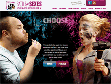 Tablet Screenshot of battleofthesexes.com